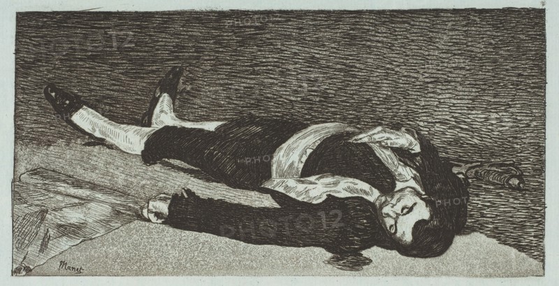 Dead Toreador, 1867-68. Creator: Edouard Manet.