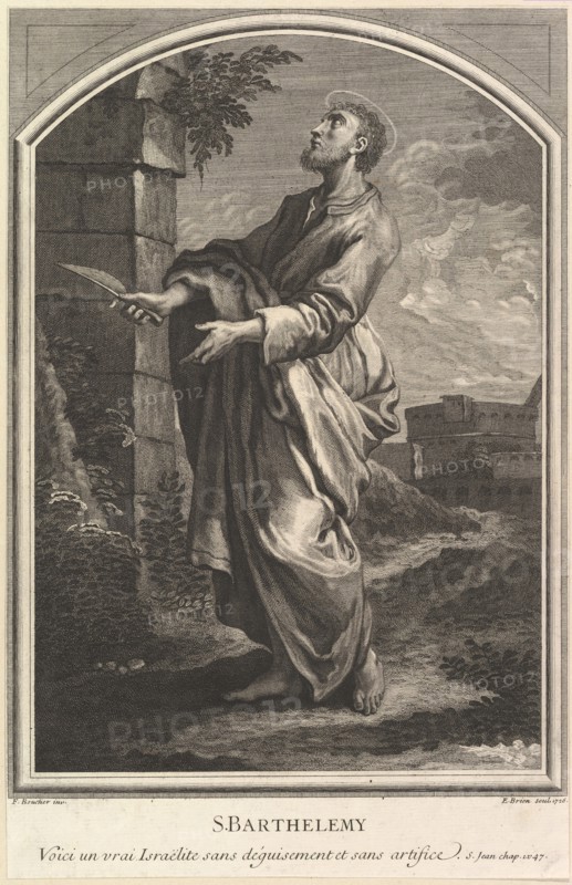 Saint Barthelemy, 1726. Creator: Etienne Brion.