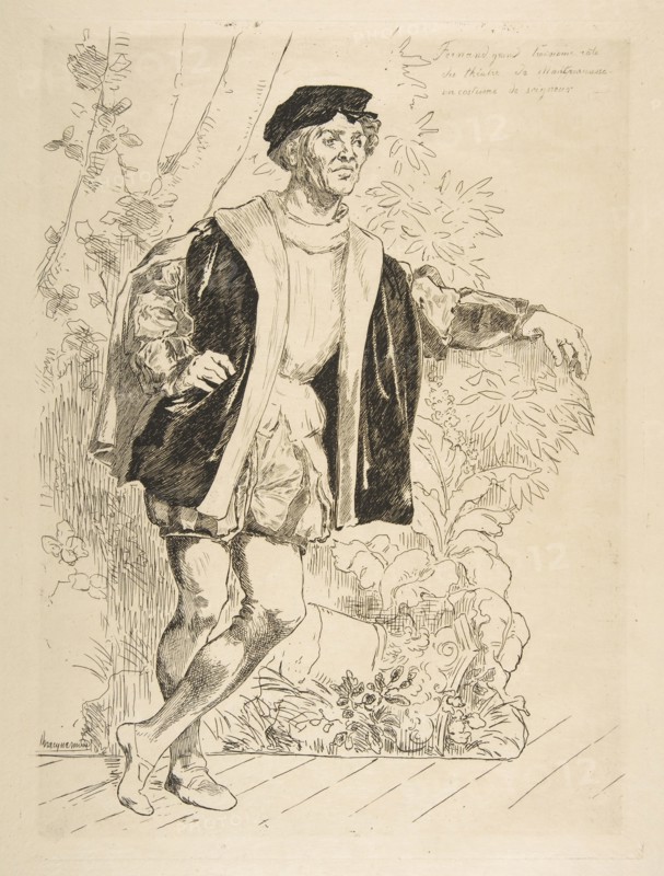 Portrait of Fernand, 1876. Creator: Felix Bracquemond.