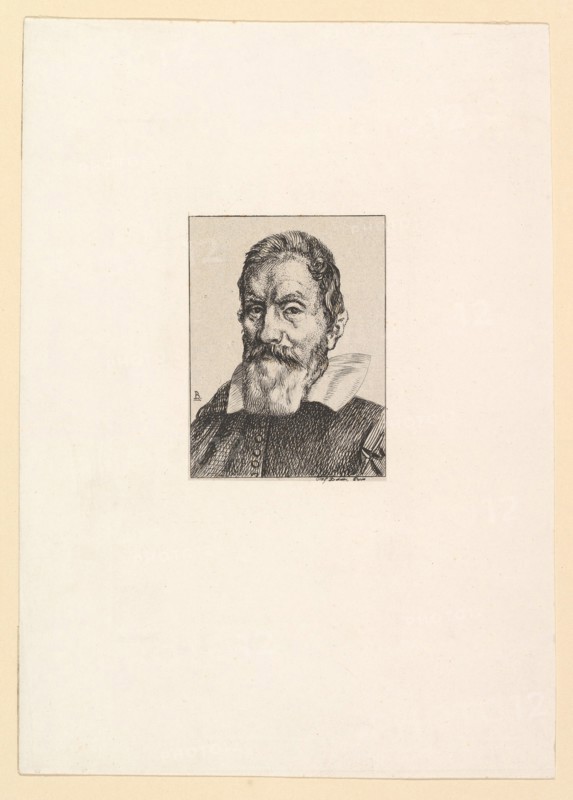 Galilée, 1862. Creator: Felix Bracquemond.