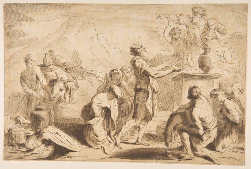 The Sacrifice of Noah, 1765. Creator: Francesco Bartolozzi.