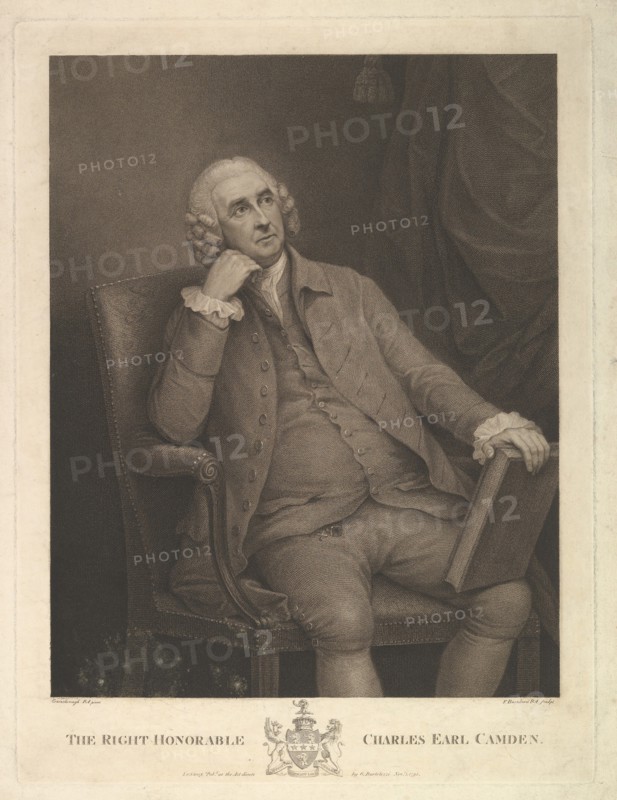 The Right Honorable Charles Pratt, 1st Earl Camden, Lord Chancellor, 1795. Creator: Francesco Bartolozzi.