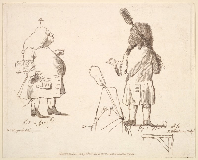 Caricatures of Lord Melcombe and Lord Winchelsea, December 22, 1781. Creator: Francesco Bartolozzi.