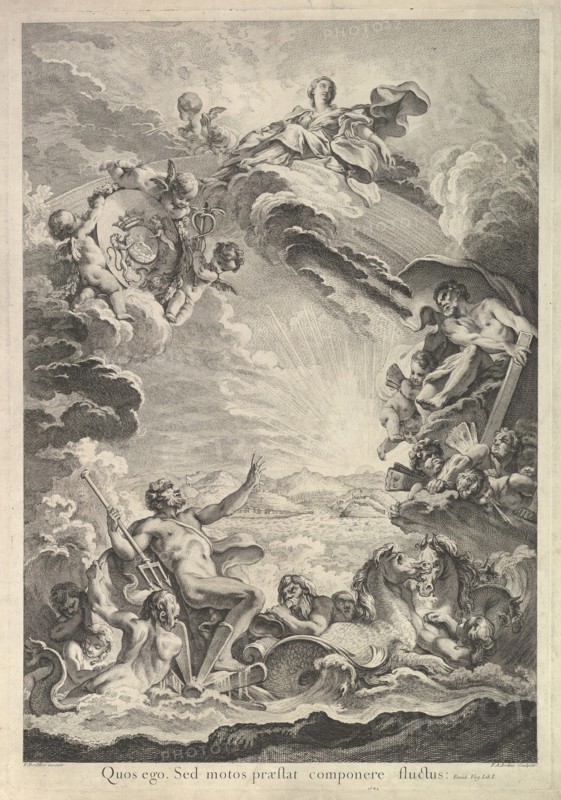 Neptune apaisant la tempête