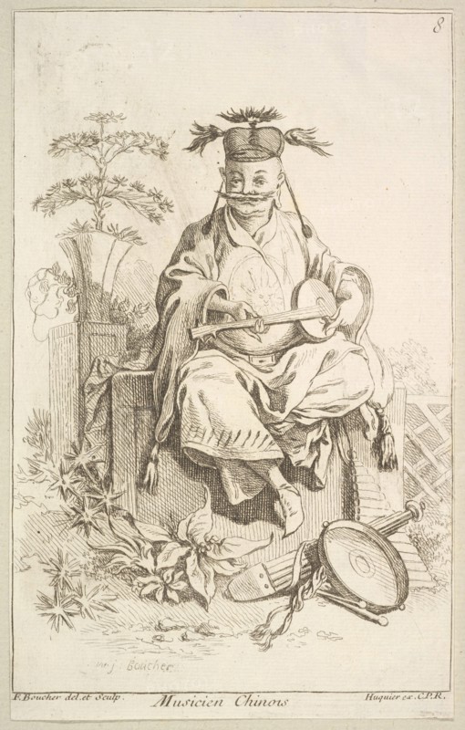 Chinese Musician, 1738-45. Creator: Francois Boucher.