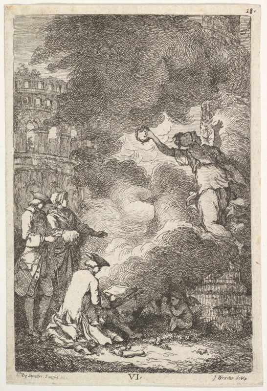 A Visit to Rome in 1764, 1764. Creator: Franz Edmund Weirotter.