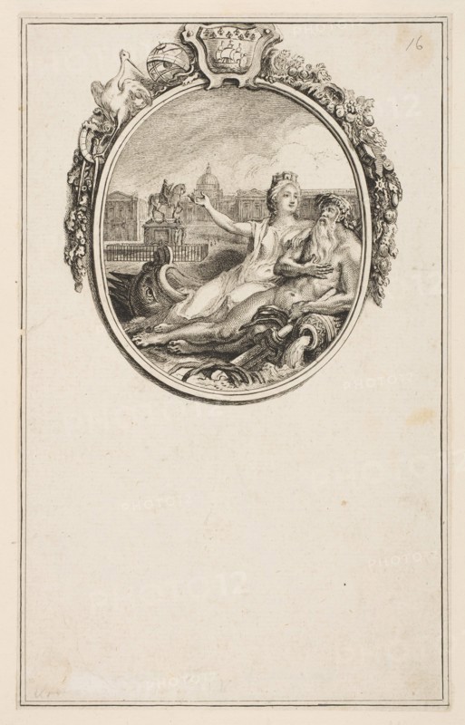 Inauguration de la statue equestre de Louis XV, 1766. Creator: Pierre Chenu.