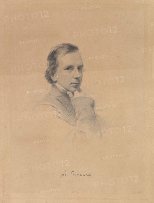 George Richmond - Self-portrait, 1850-70. Creator: William Holl.