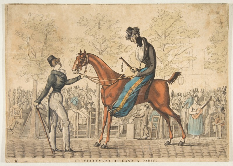 Le Boulevard de Gand à Paris, 19th century. Creator: Georges Jacques Gatine.