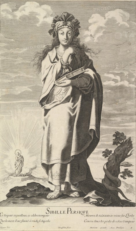 Sibylle Persique, ca. 1635. Creators: Gilles Rousselet, Abraham Bosse.