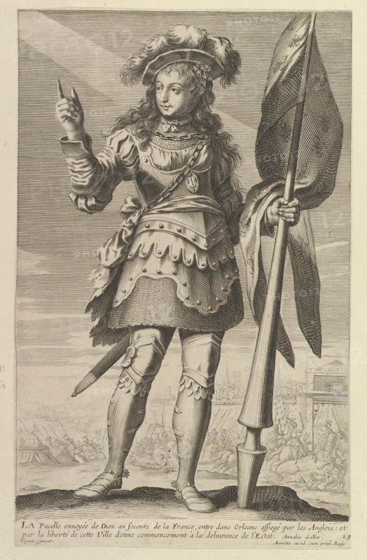 La Pucelle d'Orléans, 1647. Creators: Gilles Rousselet, Abraham Bosse.
