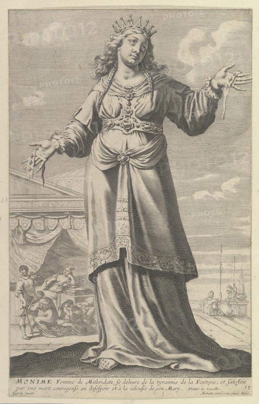 Monime, 1647. Creators: Gilles Rousselet, Abraham Bosse.