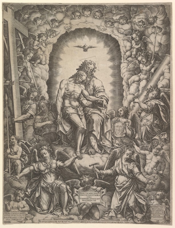 The Trinity, 1576. Creator: Giorgio Ghisi.