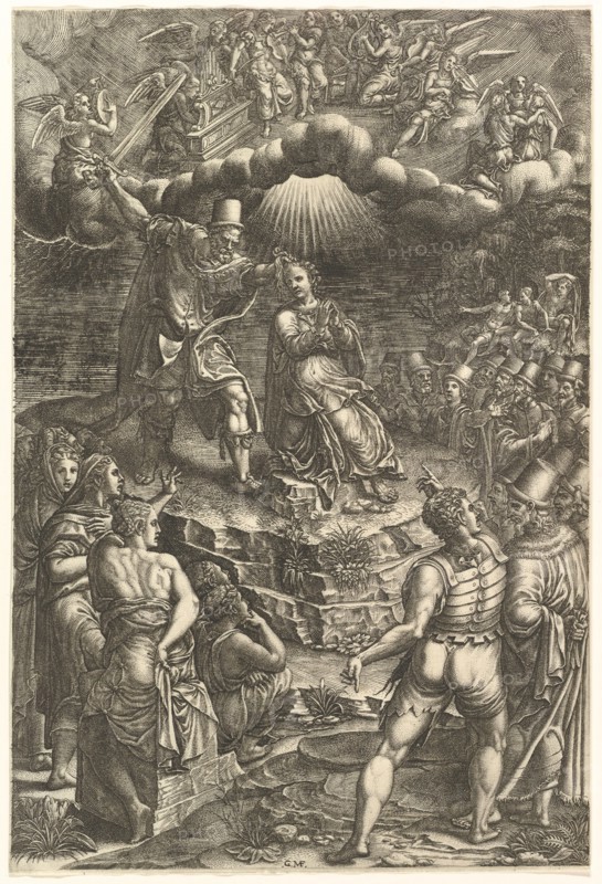 The Martrydom of St. Barbara, late 1570s. Creator: Giorgio Ghisi.