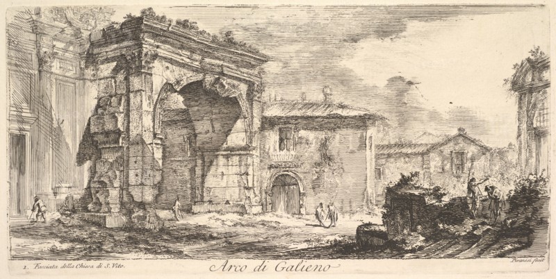 Arch of Galienus. 1. Façade od the Church of S. Vito