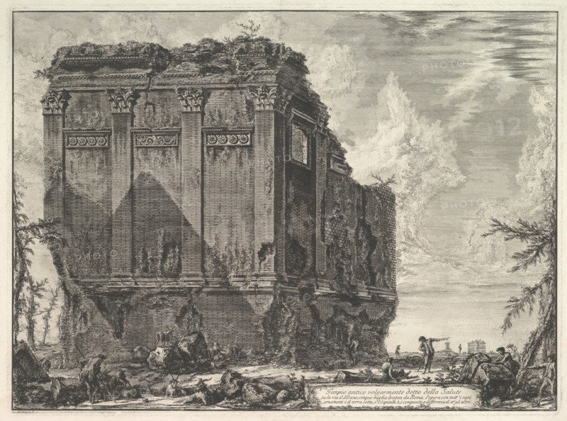 The so-called Temple of Salus, on the road to Albano