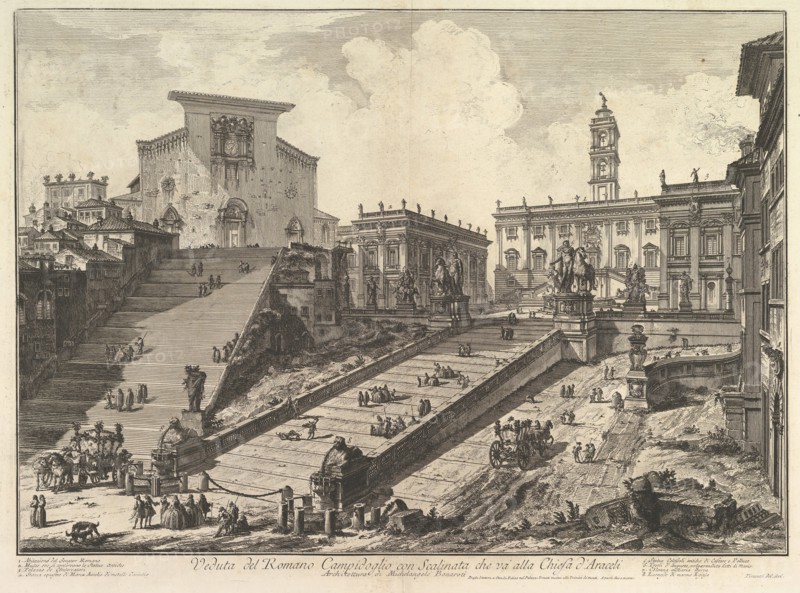 The Capitol and the steps of S. Maria in Aracoeli