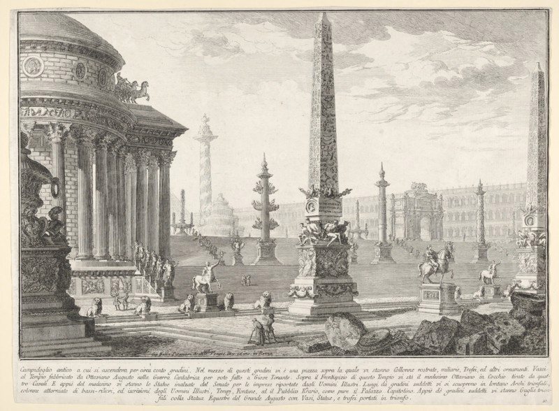 Plate 10: 'The ancient Capitol ascended by approximately one hundred steps [...]'