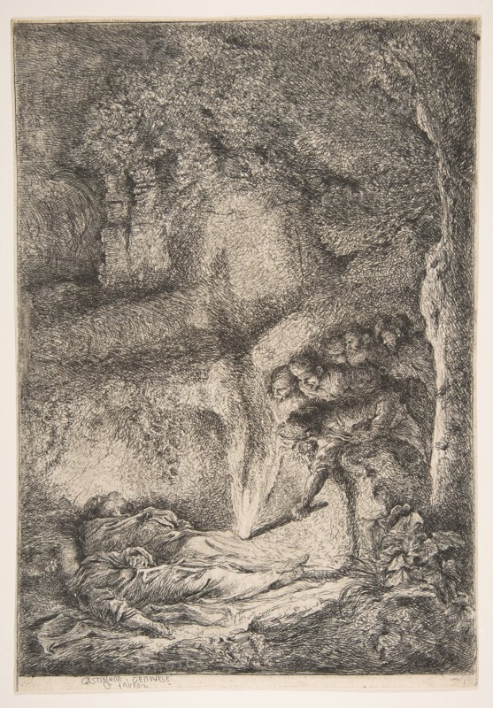 Finding of the bodies of Saints Peter and Paul, ca. 1647-51. Creator: Giovanni Benedetto Castiglione.