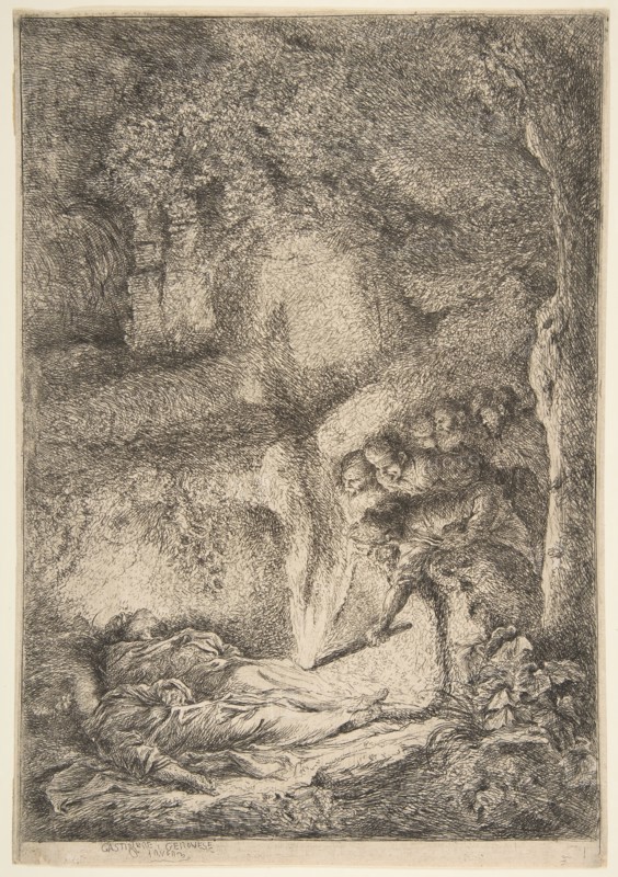 Finding the bodies of Saints Peter and Paul, 1645-51. Creator: Giovanni Benedetto Castiglione.