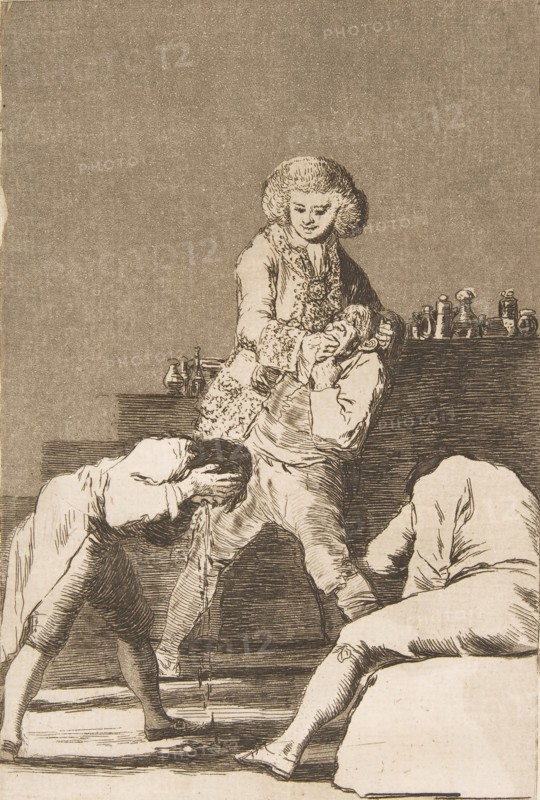 Plate 33 from 'Los Caprichos':To the Count Palatine