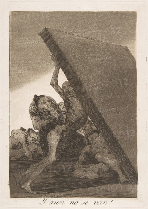 Plate 59 from 'Los Caprichos': And still they don't go!