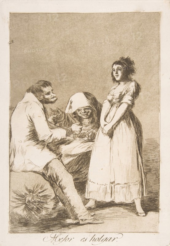 Plate 73 from 'Los Caprichos': It is better to be lazy
