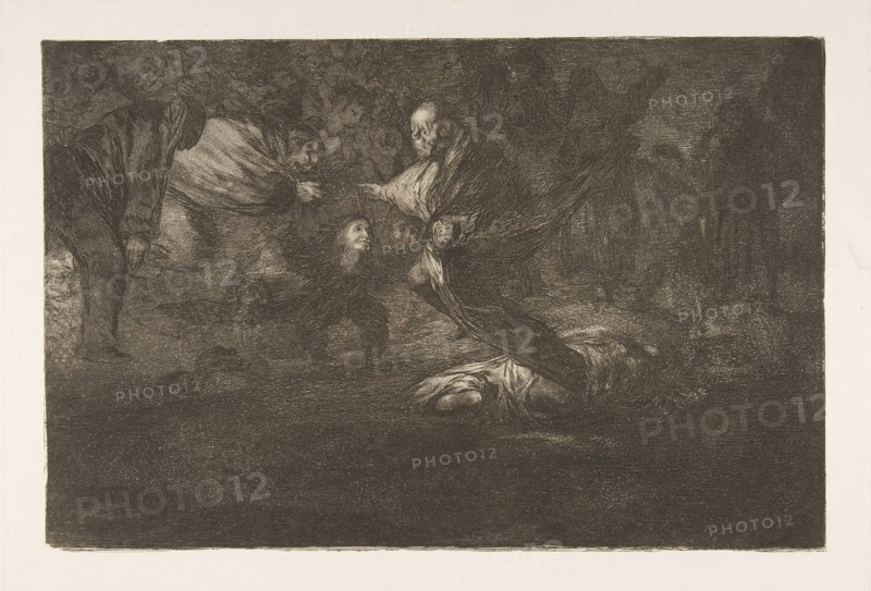 Plate 18 from the 'Disparates':Birds of a feather flock together, ca. 1816-23