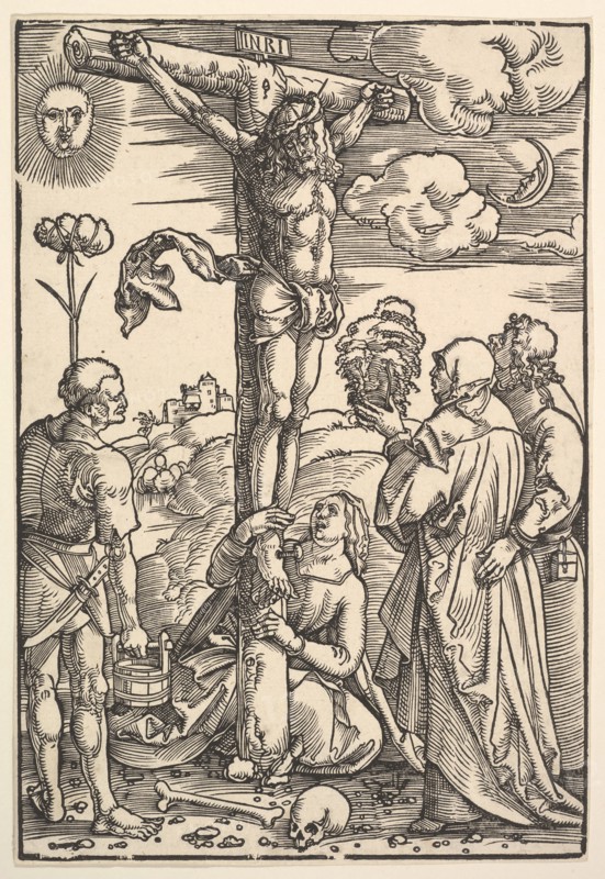 Christ on the Cross with the Virgin and Saints Longinus, Mary Magdalen and John, 1505. Creator: Hans Baldung.