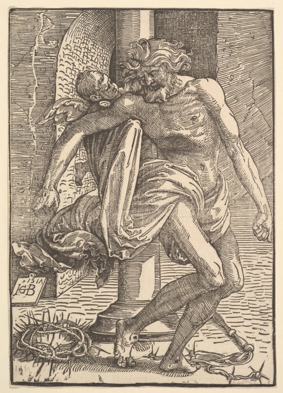 Christ with the Instruments of Torture Supported by a Little Angel, 1517. Creator: Hans Baldung.