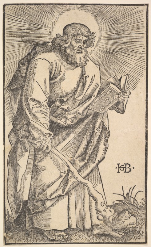 St. Judas Thaddaeus from Christ and the Apostles, 1519. Creator: Hans Baldung.