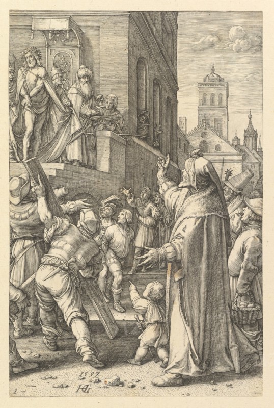Ecce Homo, from The Passion of Christ, 1597. Creator: Hendrik Goltzius.