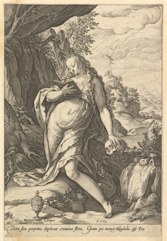 St. Mary Magdalene Penitent, 1585. Creator: Hendrik Goltzius.