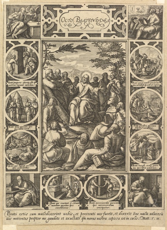 The Eight Beatitudes, ca. 1578. Creator: Hendrik Goltzius.