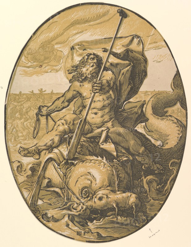 Oceanus, ca. 1589-90. Creator: Hendrik Goltzius.