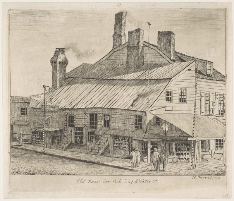 Old House, Corner of Peck Slip and Water Street
