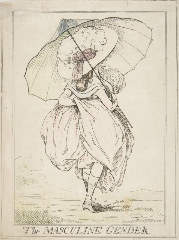 The Masculine Gender, February 2, 1787. Creator: Attributed to Henry Kingsbury