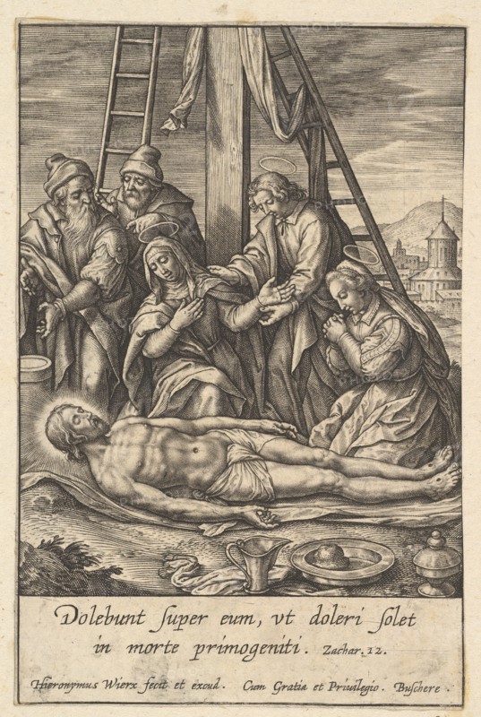 The Lamentation, before 1619. Creator: Hieronymous Wierix.