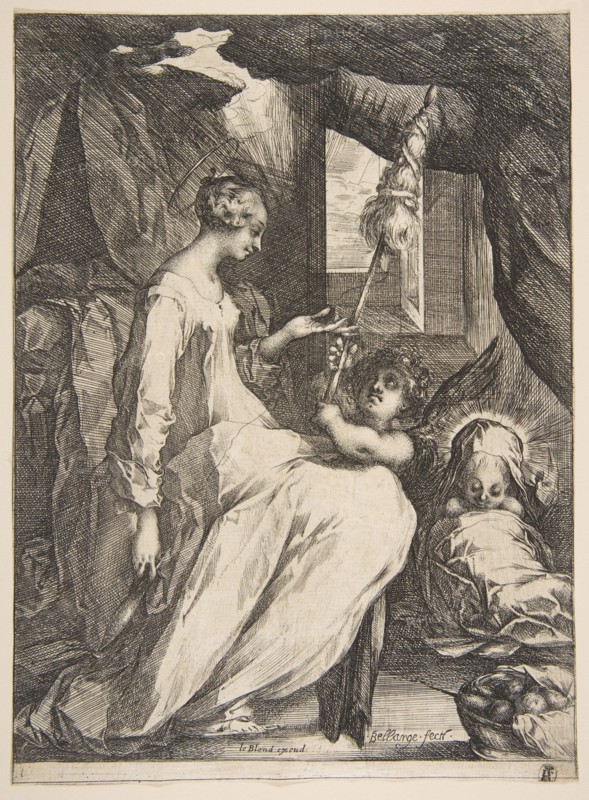 Virgin and Child with an Angel, 1612-16. Creator: Jacques Bellange.