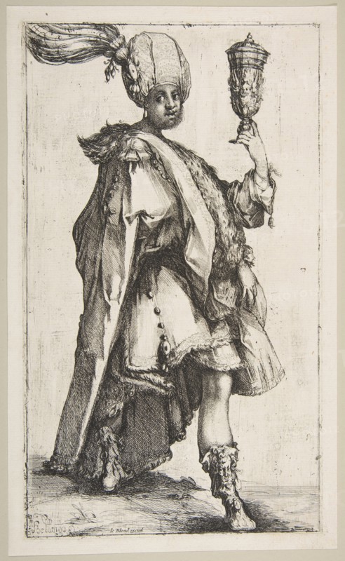 Balthasar, from Three Magi series, 1595-1616. Creator: Jacques Bellange.