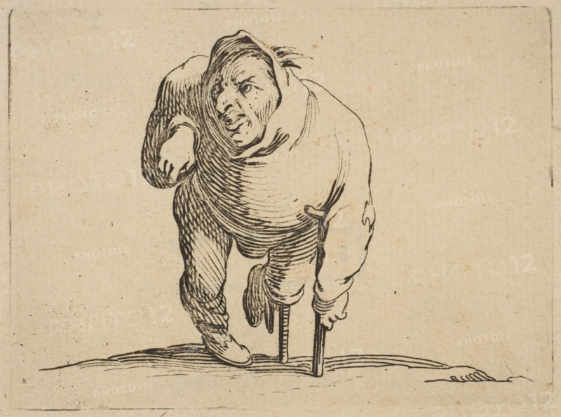 L'Estropié a la Béquille et a La Jambe de Bois