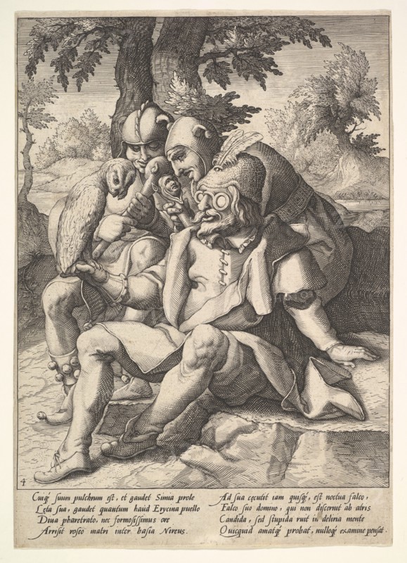 The Wisdom of Fools, from Six Proverbs. Creator: Jacques de Gheyn II.