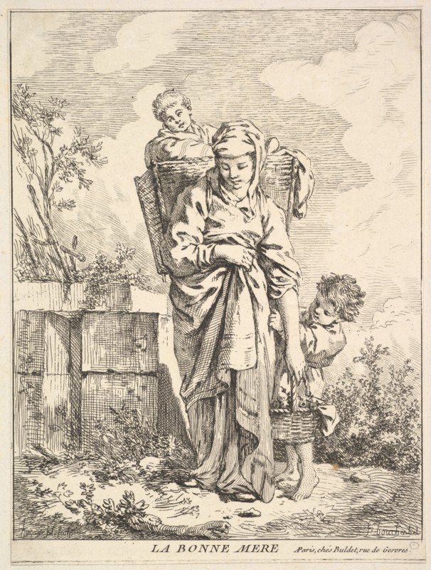 The Good Mother, 18th century. Creator: Jacques Gabriel Huquier.