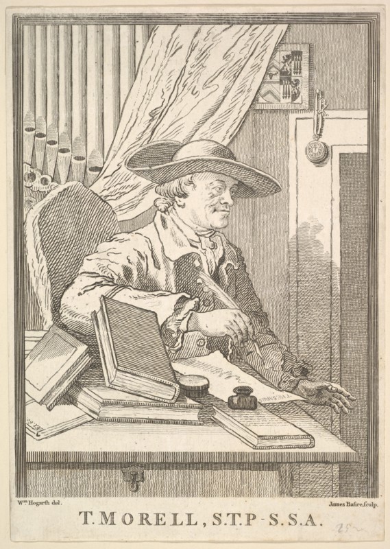 Thomas Morell, S.T.P.- S.S.A., February 1762. Creator: James Basire I.