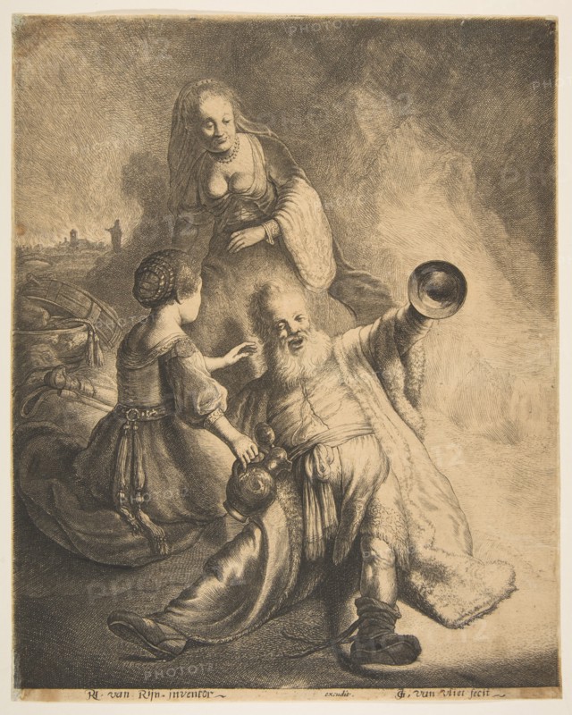 Lot and his Daughters, 1620-40. Creator: Jan Georg van Vliet.