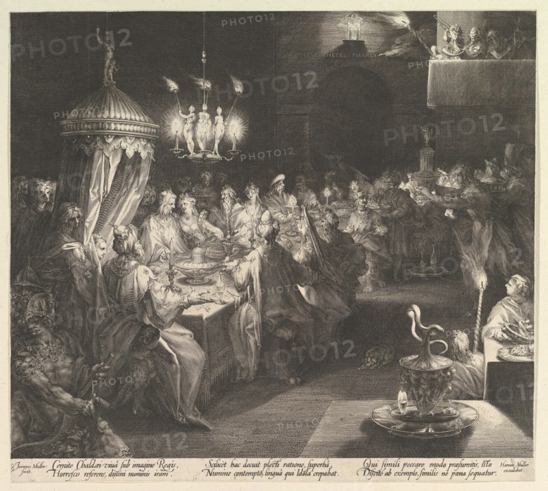 Balthazar's Feast, ca. 1624. Creator: Jan Muller.