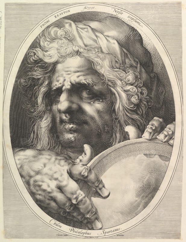 Chilon, Legislator & Philosopher of Sparta, ca. 1615. Creator: Jan Muller.