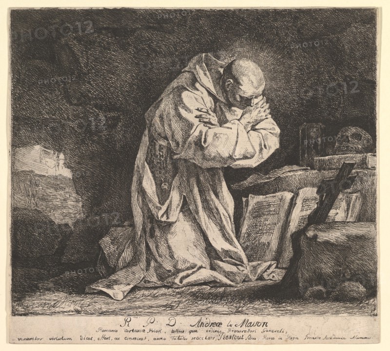 Saint Bruno, 1764. Creator: Jean Bernard Restout.