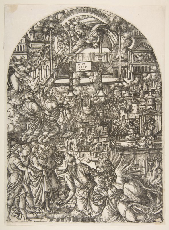 The Measurement of the Temple, from the Apocalypse.n.d. Creator: Jean Duvet.