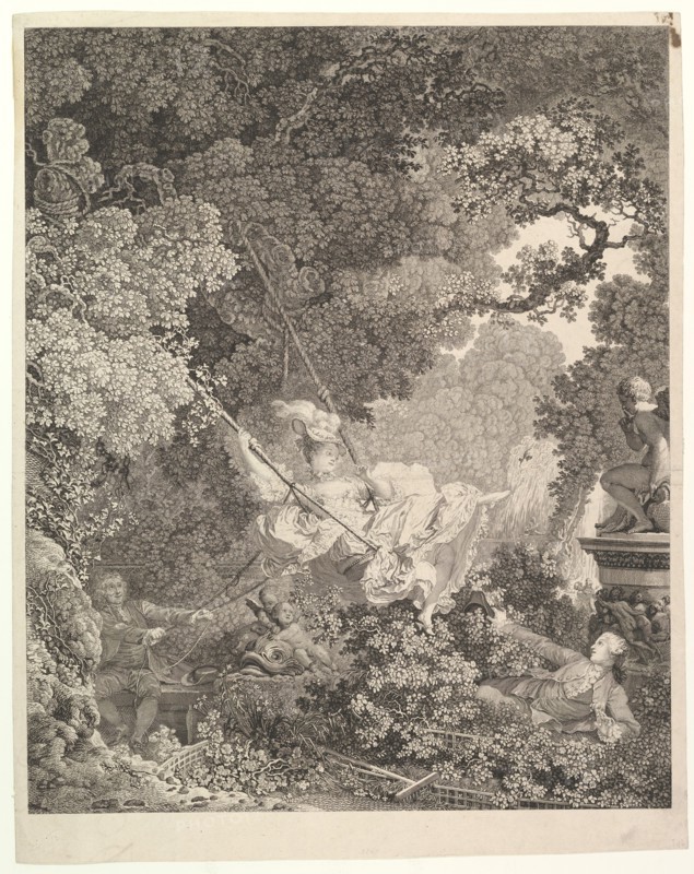 Les Hazards heureux de l'Escarpolette.n.d. Creator: Nicolas de Launay.